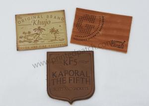 Wholesale Brown PVC TPU Stitched On Jeans Leather Label SGS Embossed Leather Tags from china suppliers