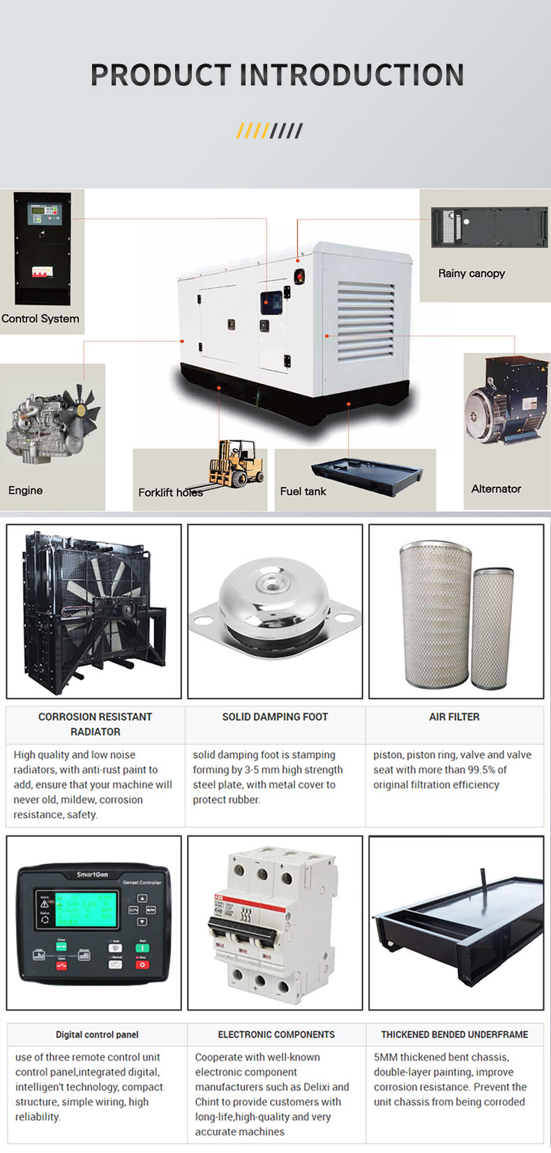 Durable 100 Kva PERKINS Diesel Generator Soundproof Automatic