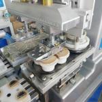 Two Color 220V Wooden Plastic Bottle Cap Pad Printing Machine