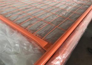 Wholesale High visibility Orange Color Temporary Fencing Panels 2.1mx2.5m super panels OD 32mm and 40mm tube from china suppliers