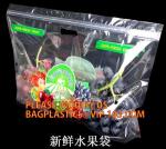 Fruit Packing Bags For Grapes Banana Vegetables Stand Up Plastic Food Bags,