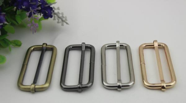 ECO -friendly multi-color 50 mm iron metal adjustable buckle for bag belt