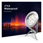 IP68 Outdoor LED Spot Light Stainless Steel DMX512 RGBW 12w for Underwater Use