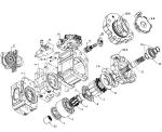 KAWASAKI K5V200 Hydraulic Pump Spare Parts Low Noise For Excavator