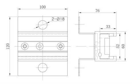 Elevator Parts Elevator Travelling Cable Clip / Flat Cable Clamp CE Approval