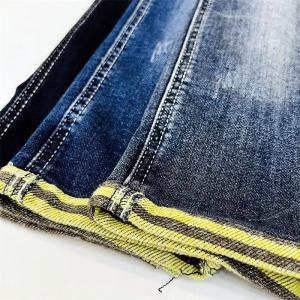 Wholesale 11.6Oz CVC Knitted Denim Fabric Yarn Dye Stripe Cotton Polyester Mixed from china suppliers