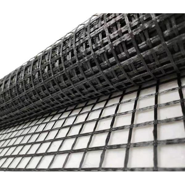 High Temperature Resistance Mesh Size 25.4mm Tensile Strength 150 Reinforcement Fiberglass Geogrid Asphalt Pavement