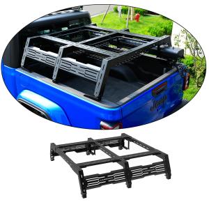 Wholesale Trunk Mount Pick Up Bed Rack for Toyota Hilux Black 1390* 1400-1700 * 400-520 mm Size from china suppliers