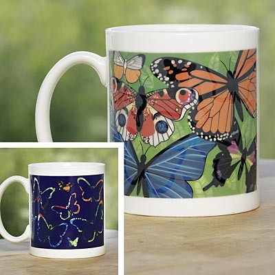 Heat Sensitive Ceramic Color Changing Coffee Mug Tumbler Custom Color Changing Cups