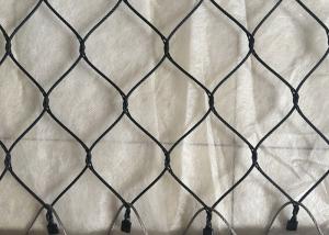 Wholesale Black Oxide Coated Stainless Steel Netting Mesh , Wire Cable Netting Anti Weather from china suppliers