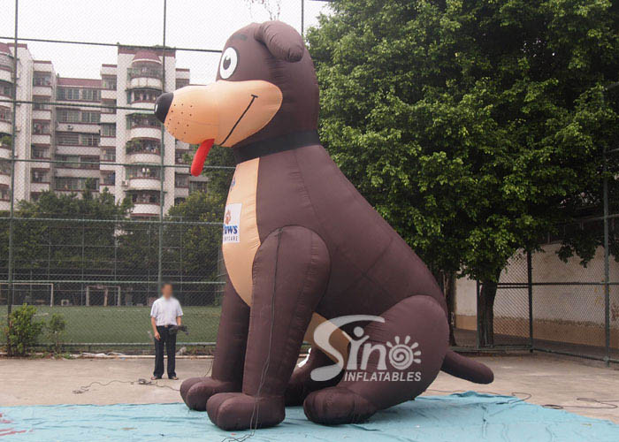 5 meters high lovely large outdoor puppy inflatable dog for advertising decoration