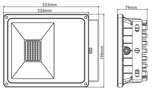 50W, 5000 LM, 110V / 120V / 240V, 2700K - 6500K Led Flood Lighting Fixtures