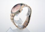Stainless Steel Quartz Ladies Watches IP / PVD Rose Gold Two Layers Dial