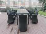 9pcs outdoor rattan dining set