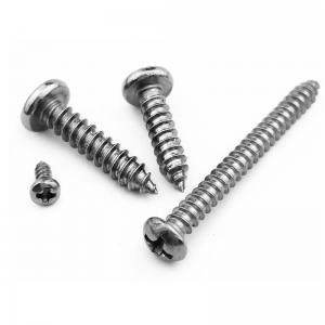 China No 6 8 10 3.5 Inch Stainless Steel Screws 3.5 X 40 Cross Recessed Pan Head Tapping Screw on sale