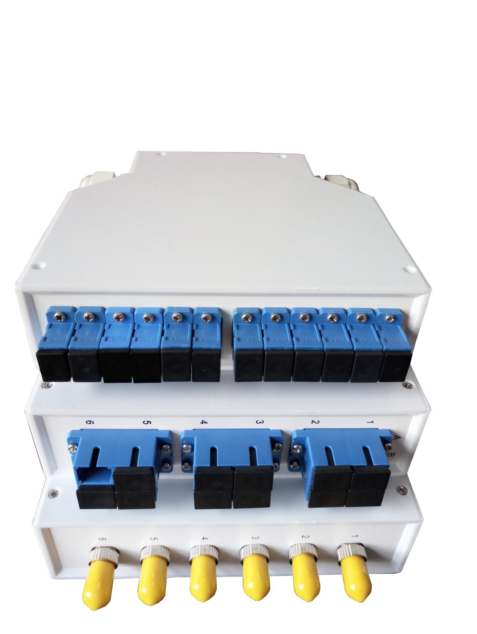 12 Cores DIN Rail Mounted FTTH Terminal Box CATV Outdoor