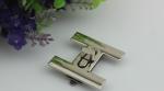 Novelty design H letters zinc alloy metal gold handbag turn locks