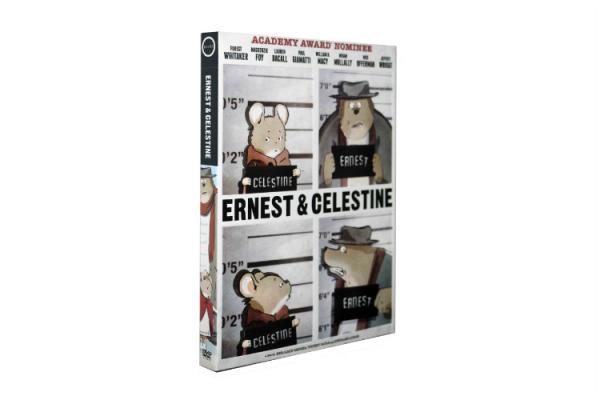 Newest Ernest & Celestine dvd Movie disney movie children carton dvd with slip