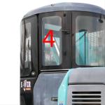 Good Thermal Stability KOBELCO Excavator Glass Left Door Rear Position NO.4