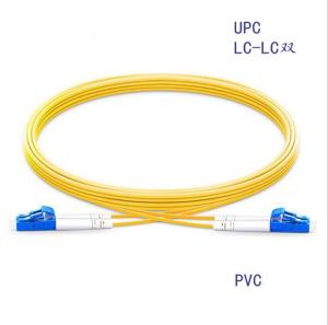 Wholesale Indoor LC/upc-LC/upc SM Duplex Yellow Fiber Optic Patch Cord from china suppliers