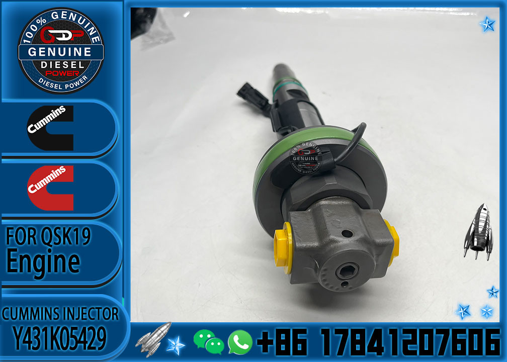 Construction Machinery Parts Fuel Injector For QSK19 Diesel Y431K05429 Y431KO5205 Y431K05420For CUMMINS Diesel Engine