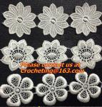 Golden Venise Lace Trim Flower Motif Ribbon Crafts