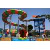 Buy cheap Wide Aqua Park Slide Commercial Fiberglass Python Water Slide 15m Height from wholesalers
