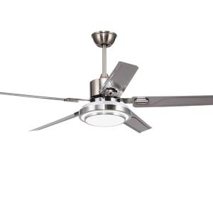 Wholesale Wooden Ceiling Fan Light Fixtures Remote LED 52 Brushed Nickel Bedroom Living Room Abanico De Techo from china suppliers
