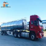 Aluminium 40 Foot Tri-Axle 60000Liters 60m3 Fuel Tank Trailer