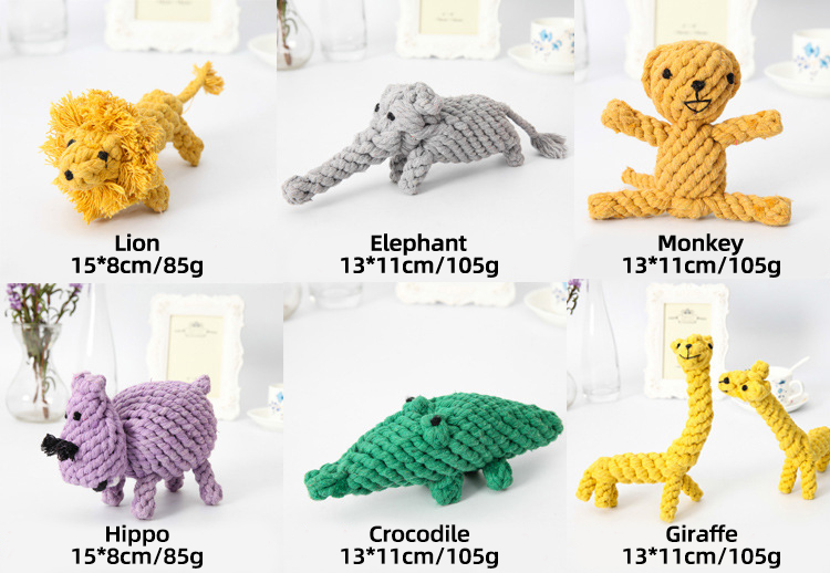 Large Stock Eco Friendly Interactive Custom Cotton Rope 2023 Dog Pet Chew Toys for Bulk Purchase