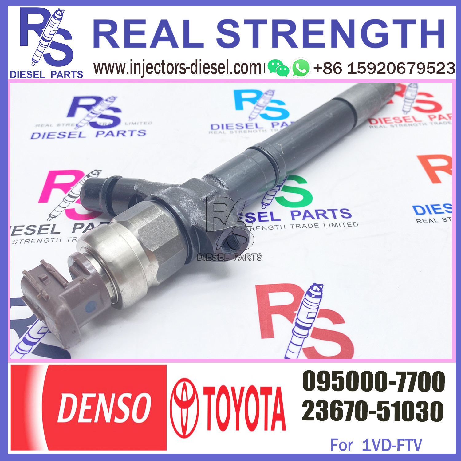 injector nozzle 23670-59035 23670-51020 095000-6730 inyector for Toyota 1VD-FTV common rail injector 095000-7700