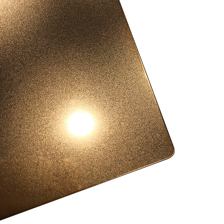 AISI 304 Blasted 0.3mm 0.5mm Decorative Stainless Steel Sheet Width 1219mm