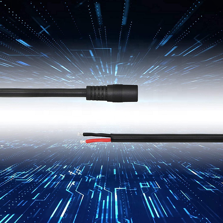 12V DC Barrel Jack 5.5x2.1mm 5.5x2.5mm 3.5x1.35mm Male Female Socket to Open Pigtail DC Power Cable