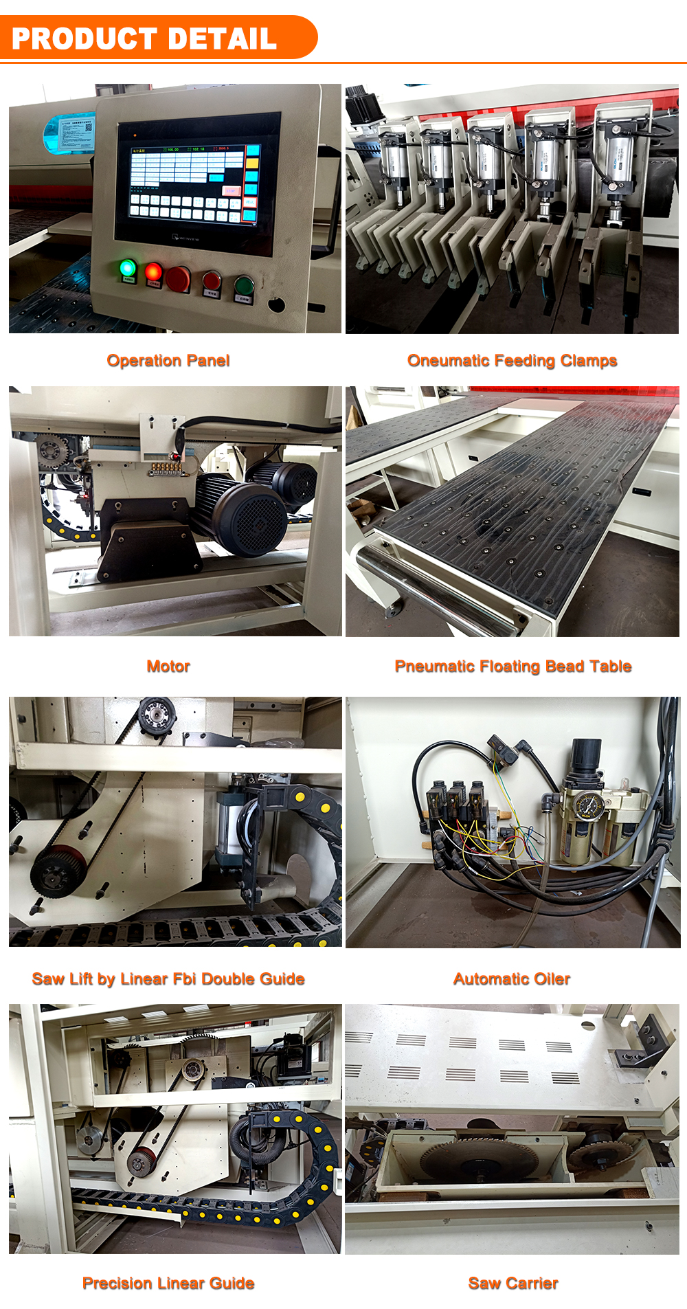 accuracy Non Dust Omc-ddq CNC Marble Granite Cutting Saw Cutting Material Plywood MDF
