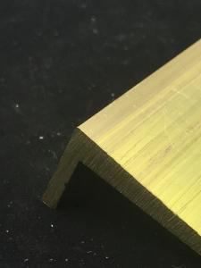 Wholesale Anti Rust Brass Extrusion Profiles , Custom L Shaped Channel 12feet Length from china suppliers