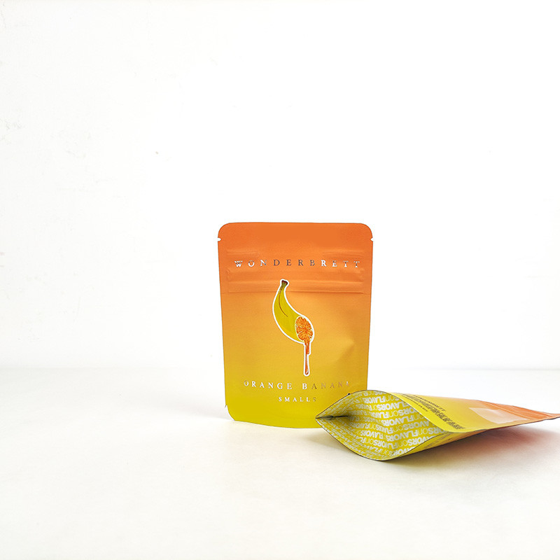Stand Up Custom Printed Child Resistant Zipper Resealable Mylar weed Bag