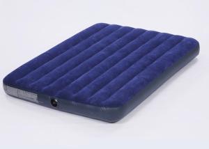 Wholesale Travel Camping Low Air Mattress Blue Color Flocked Surface 13 . 6KG Gross Weight from china suppliers