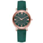 3BAR Waterproof Women Quartz Wrist Watch , 230mm Leather Band Quartz Watch
