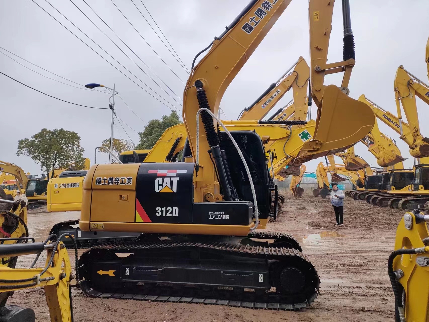 12 Ton Cat 312 Used Medium Excavator Municipal Engineering Second Hand Cat 312D Digger