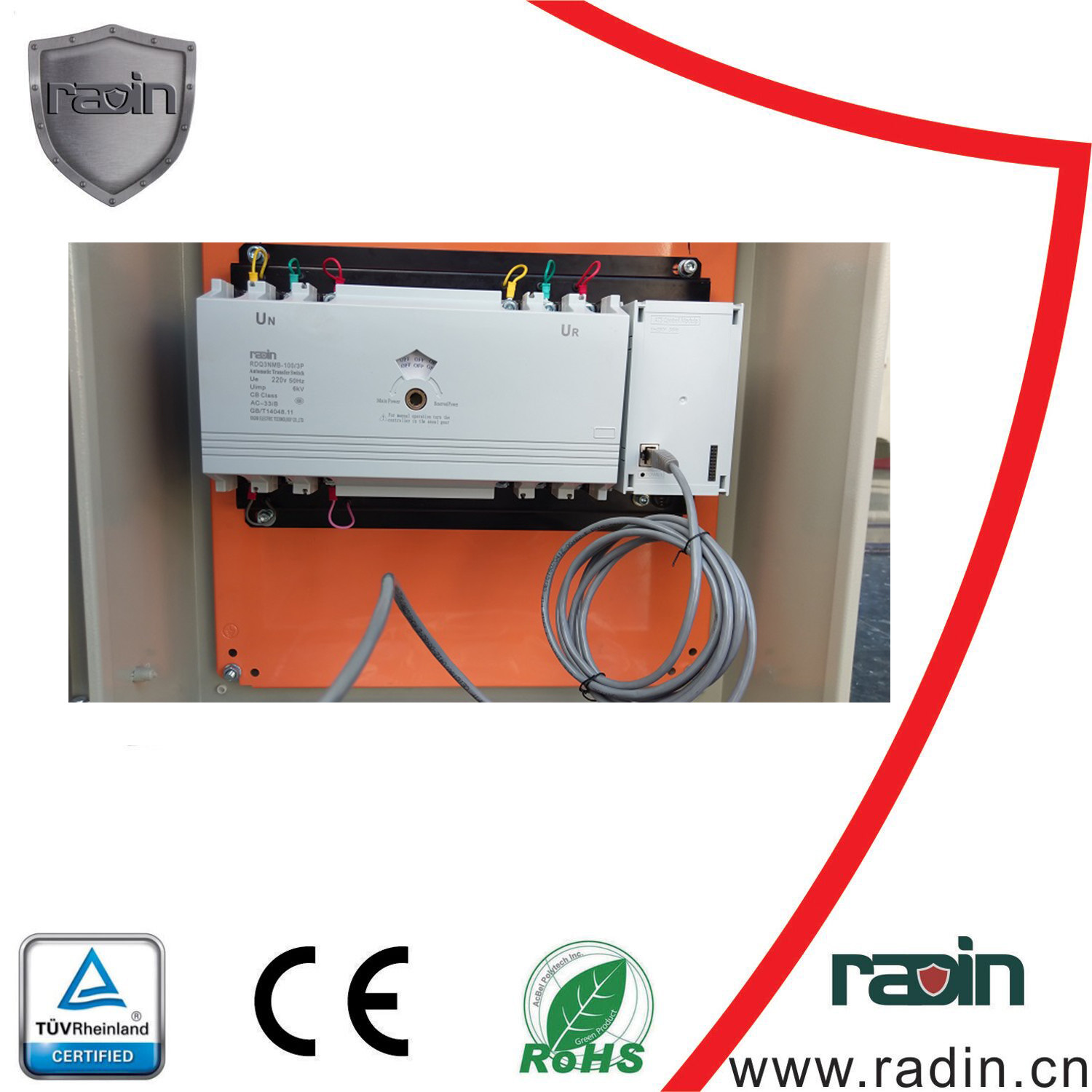Back Up Generator ATS Control Panel Load Low Power Consumption High Security