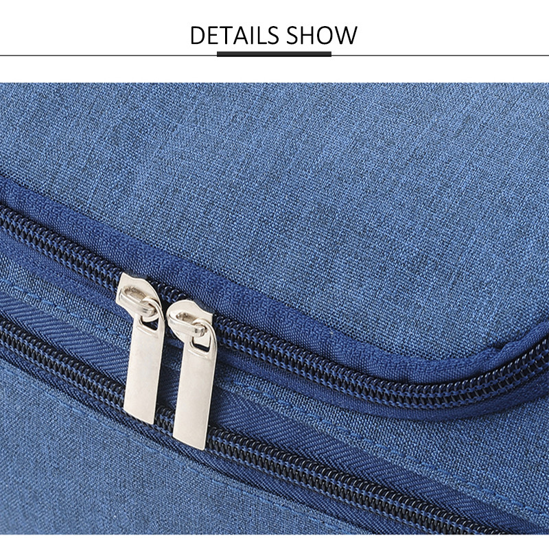 Mens Waterproof Oxford Hanging Travel Toiletry Bag With Hook