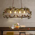 Vintage Bird Iron chandelier American Industrial Cafe Personality E27 Decor