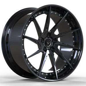 Wholesale 5x112 Polish 2 PC Forged Wheels Aluminum Alloy Rims 20inch Staggered from china suppliers