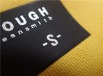 0.5mm Thickness Heat Transfer Clothing Tags Printed Silver Reflective Logo On