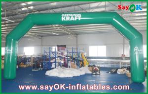 Wholesale Green Inflatable Finish Arch Customized Logo Printing 0.4mm PVC from china suppliers