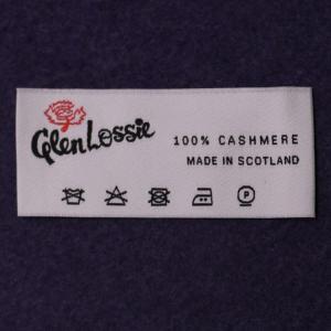 Wholesale End Fold Damask Woven Sewing Labels Size Tags White Background With Black Text from china suppliers