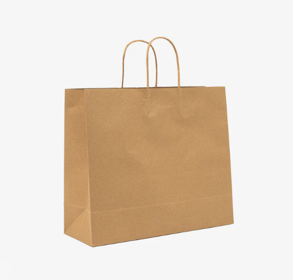 takeout kraft packaging bag with handle