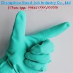 15mil Sandy Nitrile Heavy Duty Industry Protective Work Gloves Flocking Lining