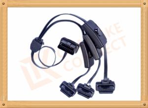 Wholesale PVC Insulation Obd2 Cable Extension Male To Female Cable Durability from china suppliers