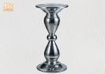 Silver Mirror Mosaic Fiberglass Pedestal Plant Stand Round Telephone Table